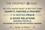 Hadith: Keep the peace